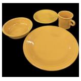 (24) Pc Yellow Fiesta Dish Set-Service For 6