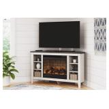 Ashley  60" TV Stand with Electric Fireplace