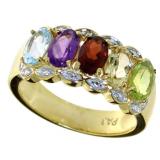 Genuine 2.00 ct Gemstone & Diamond Ring