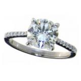 14kt Gold 2.49 ct Round Brilliant Diamond Ring
