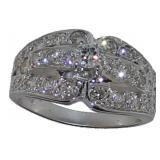 14kt Gold Brilliant 1.30 ct Diamond Estate Ring