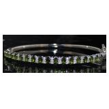 Natural 7.60 ct Chrome Diopside Bangle Bracelet