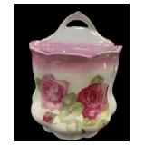 Beautiful Hand Painted Biscuit Jar