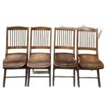 Antique Wooden Folding Chairs