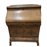 Exceptional Tiger Oak Secretary Desk