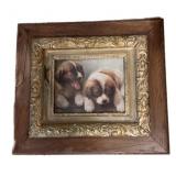 17 x 20 ï¿½ Oak Framed Dog Print