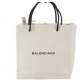 Balenciaga White Leather Tote Bag