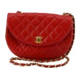 Chanel Red Chain Shoulder Bag