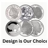 1 oz Silver Round - Design Varies (IRA Eligible)