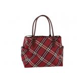 Burberry Red Nova Check Shoulder Bag