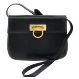 Ferragamo Gancini Leather Shoulder Bag