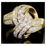 10kt Gold 3/4 ct Diamond Designer Ring