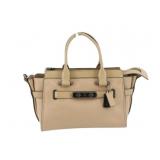 COACH Beige Leather 2 Way Shoulder Bag