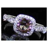 Cushion Cut 1.85 ct Color Change Zultanite Ring