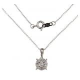 Natural 1/4 ct Brilliant Diamond Necklace