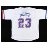 Autographed David Justice Jersey