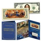 Declaration of Independence $2 Bill Display