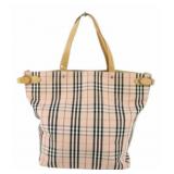 Burberry Pink Nova Check Tote Bag