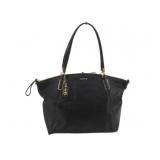 COACH Black Leather Designer Shoulder Bag