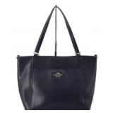 Coach Navy Leather Tote Handbag