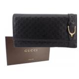 Gucci Black Buckle Wallet