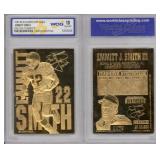 23K Gold Emmitt Smtih Dallas Cowboys Card