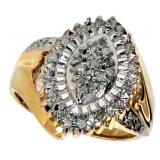 Marquise Cut 1/2 ct Diamond Dinner Ring