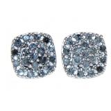 Cushion Cut 1/4 ct Diamond Stud Earrings