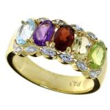 Genuine 2.00 ct Gemstone & Diamond Ring