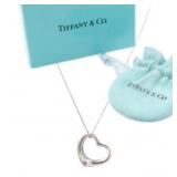 Tiffany & Co. Open Heart Necklace