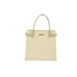 Burberry White Leather Designer Hand Bag