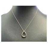 Pear Cut Diamond Necklace