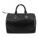 Louis Vuitton Black Epi Speedy Handbag