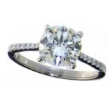 14kt Gold 2.44 ct Round Brilliant Lab Diamond Ring