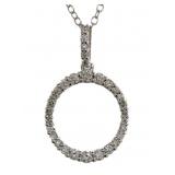 Brilliant 1/2 ct VS Lab Diamond Circle Necklace