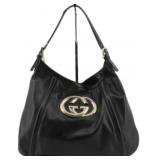 Gucci Interlocking G Leather Shoulder Bag