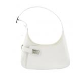 Salvatore Ferragamo White Leather Shoulder Bag