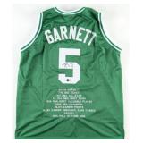 Autographed Kevin Garnett Stat Jersey