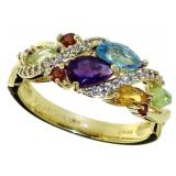 Natural 1.33 ct Gemstone & Diamond Ring