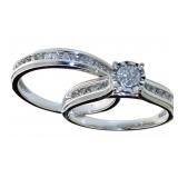 Round Brilliant 1/4 ct 2 pc Diamond Bridal Set