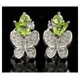 Natural Peridot Designer Earrings