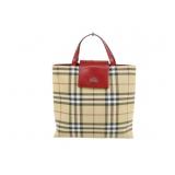 Burberry Red Check Hand Bag