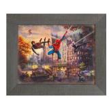 Spider-Man & Friends Framed Metal Print by Kinkade