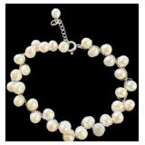 Brilliant 6mm Station Pearl Bracelet