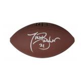 Autographed Tiki Barber NFL Football