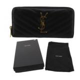 Saint Laurent YSL Logo Cassandra Wallet w/ Box