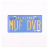 Autographed Cheech & Chong License Plate