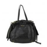 PRADA Leather Ribbon Shoulder Bag