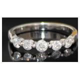 Platinum 1/2 ct Brilliant Natural Diamond Ring