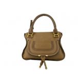 CHLOE Brown Braided Designer Shoulder Bag